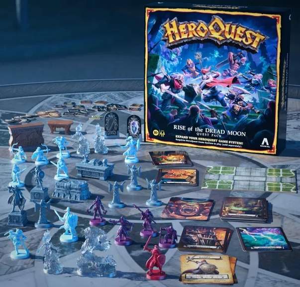 juego de mesa - Heroquest: LA LUNA DEL TERROR - Hasbro - Edición en Español