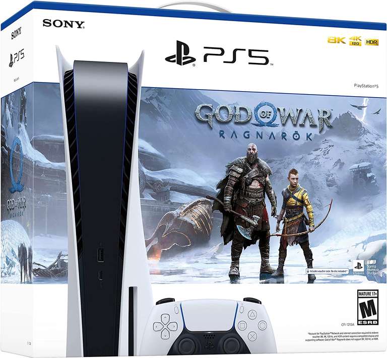 Consola PS5 + juego God of War Ragnarök (Lector o Digital)