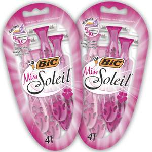 BIC Miss Soleil Maquinillas Desechables para Mujer - Paquete de 2 Packs de 4