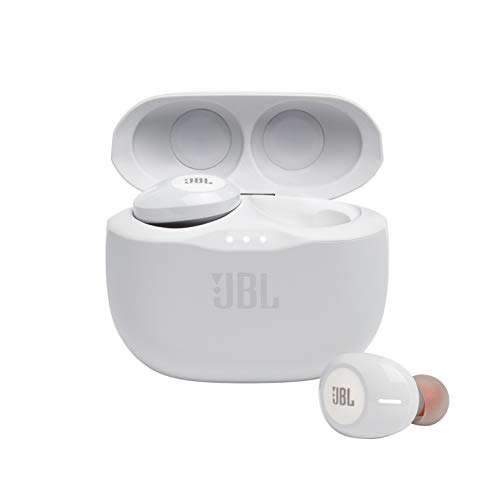 JBL Tune 125 TWS Auriculares intraaurales True Wireless con Bluetooth, Sonido Pure Bass y modo Dual Connect, hasta 32 hrs