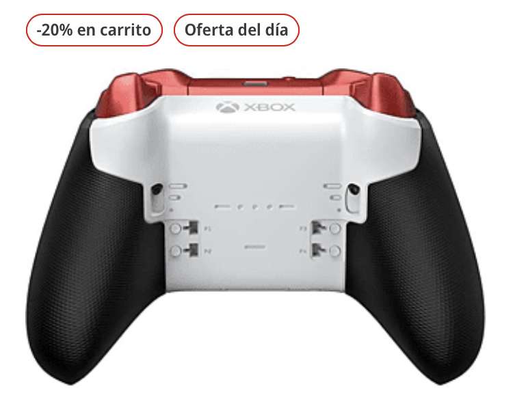 Mando elite Microsoft Wireless Controller V2 Core RFZ-00014, Para Xbox, Inalámbrico, Rojo