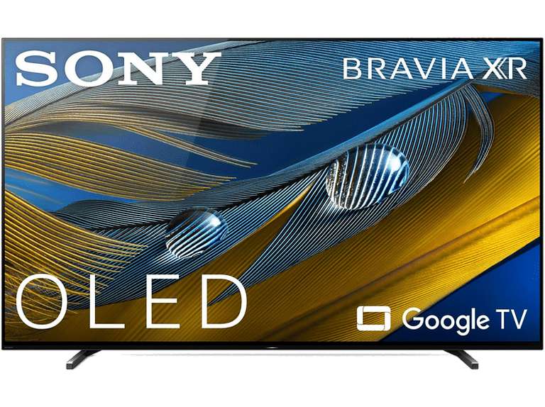TV OLED 55" - Sony 55A80J, Bravia XR OLED, 4K HDR 120 Hz, Google TV (Smart TV), Dolby Atmos-Vision, IA, Negro - También en Amazon