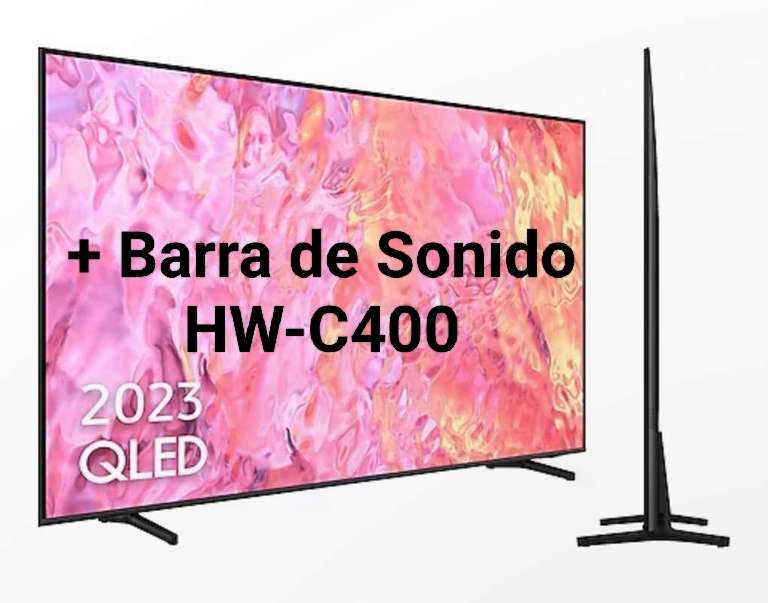 Tv 65" Qled Samsung QE1C (2023) + Barra Sonido HW-C400 / En 50" 484€ / En 55" 524€ / En 75" 856€ [Desde App Samsung Shop] Sin Barra en Desc.
