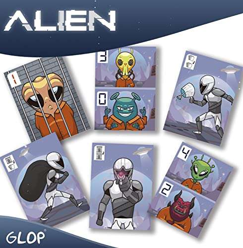 Glop Alien - Juego de Cartas para Niños y Adultos