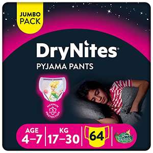 64 pañales de noche - 4x16 - Huggies DryNites
