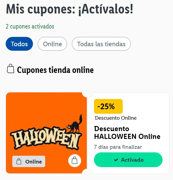 LIDL -25% en selección Halloween