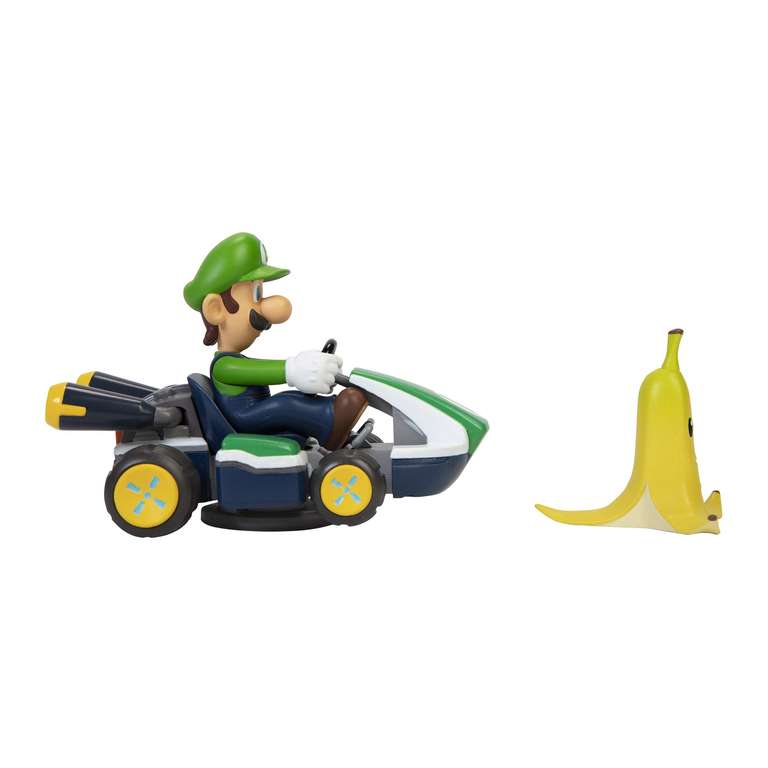 SUPER MARIO Nintendo Vehículo de Juguete Luigi (Giros 360º, Acrobacias)