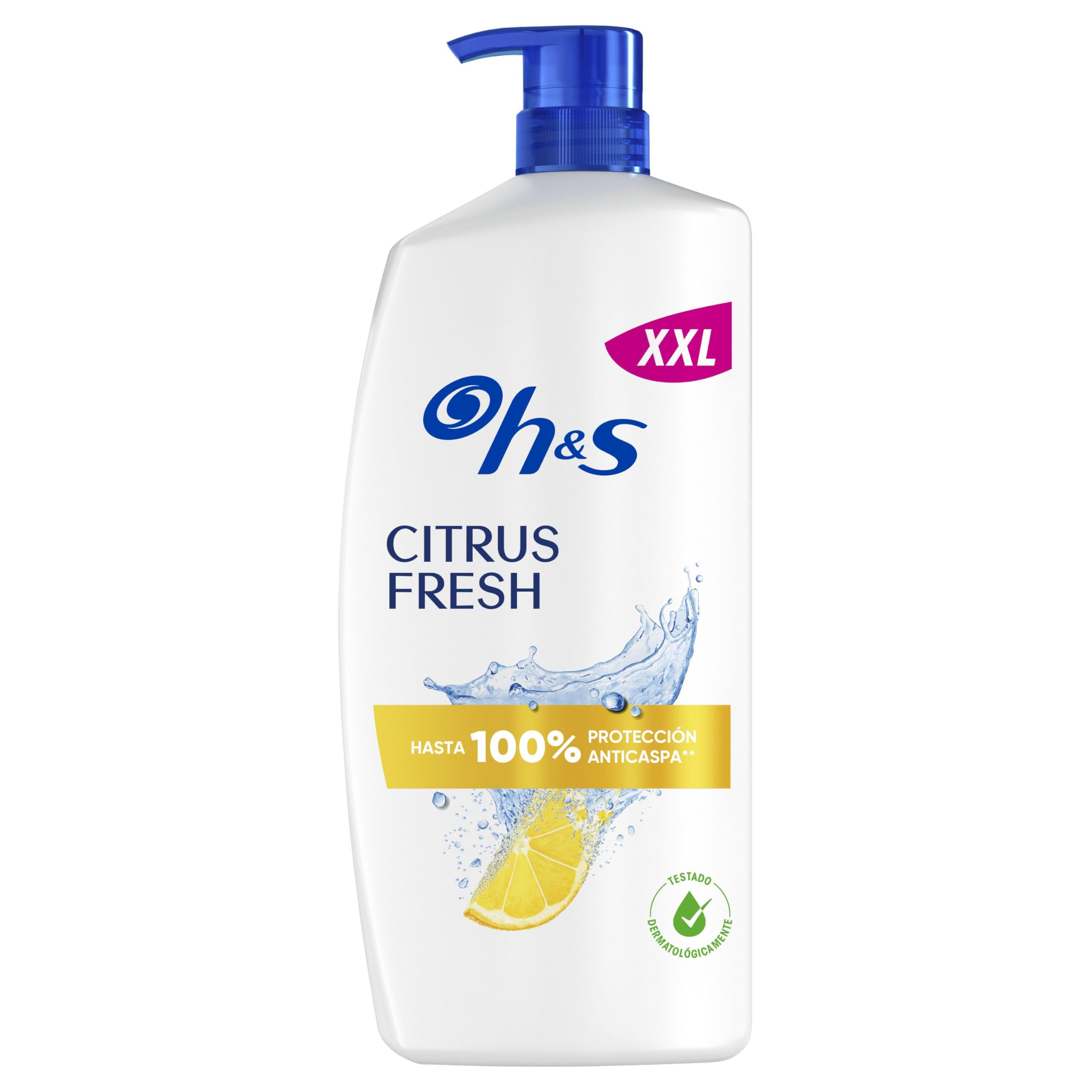 H&S Citrus Fresh Anticaspa Champú 1000ml Con Dispensador. Actúa Contra La Caspa (Con Recompensa 5,13€)