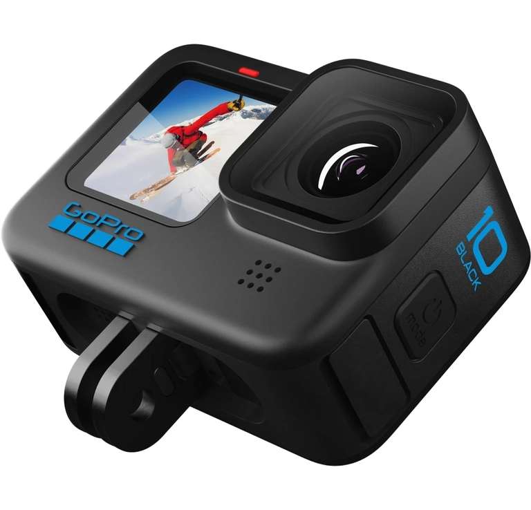 GoPro Hero 10 Black, 5.3K60, 23 MP, SuperFoto, HDR, HyperSmooth 4.0, Sumergible 10m - Cámara Deportiva [ 216€ Nuevo Usuario y 208€ con N26]