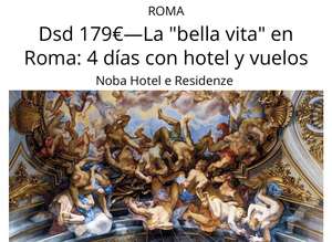 Roma (4 días 3 noches, vuelos+hotel)