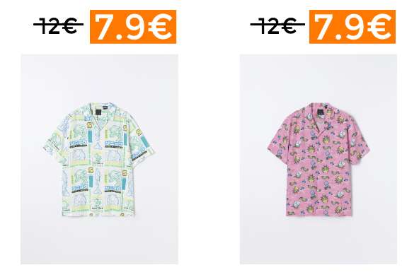 Recopilación de camisas a 7.9€