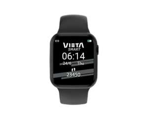Smartwatch - Vieta Beat 4, Bluetooth, Resistente al agua, IP67, Autonomía 3 días, Negro