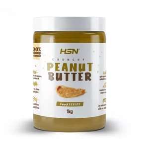 Crema de Cacahuete Crujiente HSN | 1 KG de Mantequilla de Maní Crujiente - Peanut Butter Crunchy