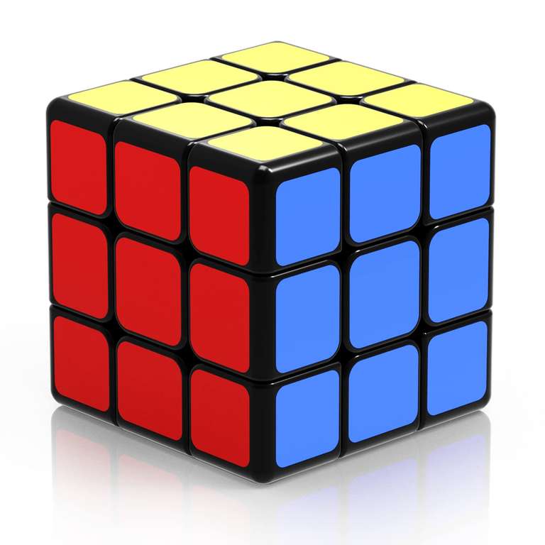 ROXENDA Cubo de Velocidad 3X3, Qihang Cubo Mágico 3X3X3 Speed Cube Etiqueta Súper Duradera con Colores Vivos (5x5 -> 11,72€)
