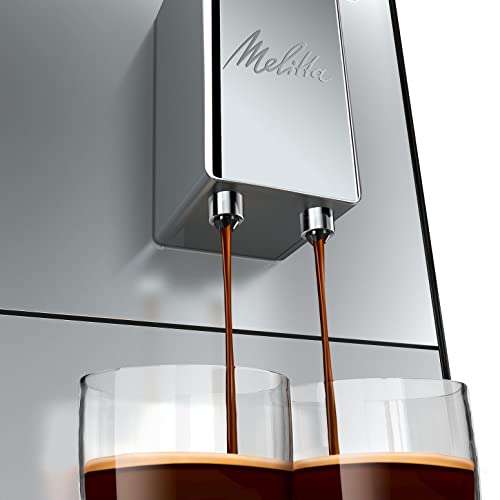 Melitta Caffeo Solo E950-877, Cafetera Superautomática con Molinillo, 15 Bares, Limpieza Automática, Personalizable, Sandy Grey