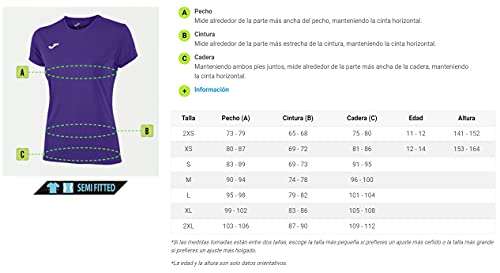 Joma Combi Woman Camiseta Deportiva para Mujer de Manga Corta (Varias tallas y colores)