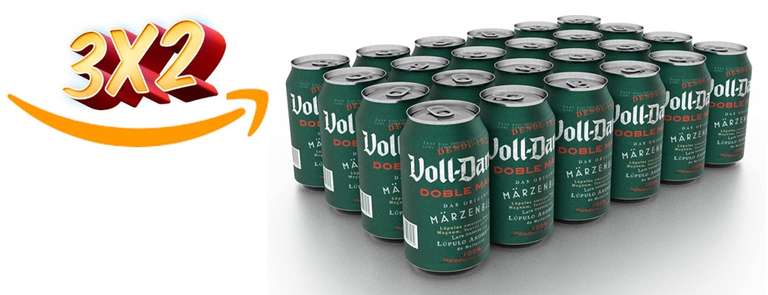 Voll-Damm Cerveza - 3 X (Paquete de 24 x 330 ml.)- Total: 23.760 ml. [0,55€/lata]