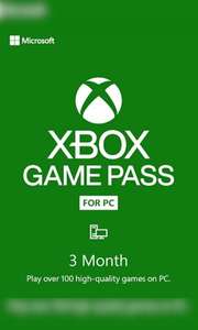 3 Meses de Xbox Game Pass PC (SOLO NUEVAS CUENTAS)