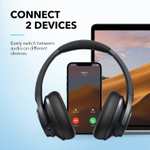 Soundcore Anker Life Q20+ Auriculares Inalámbrico Bluetooth con Diadema, Cancelación de Ruido Activa, 40 h, Audio Hi-Res, App