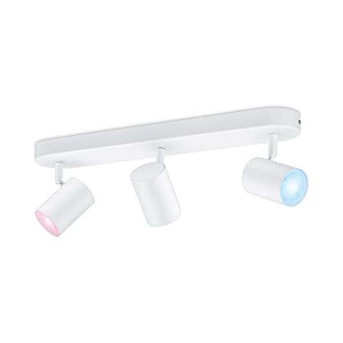 Wiz IMAGEO, 3 Focos LED Inteligentes, Luz Blanca y de Colores, Compatible con Alexa y Google Home
