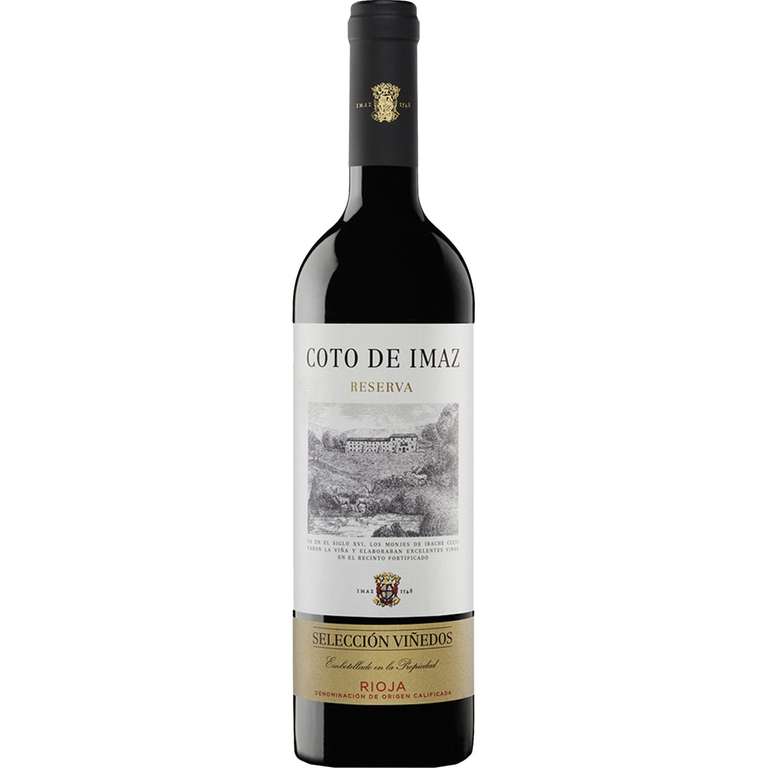 Pack 2 COTO DE IMAZ Selección Viñedos vino tinto reserva DOCa Rioja botella 75 cl