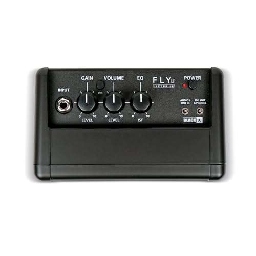 Blackstar Fly 3 LT - Mini Amplificador de Guitarra eléctrica portátil con batería y Entrada de MP3 y Salida de Auriculares, Color Negro
