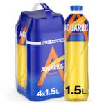 AQUARIUS Naranja, Bebida Hidratante con Sales Minerales, Baja en Calorías - Pack 4 botellas 1,5 L