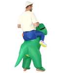 FXICH Disfraz de dinosaurio hinchable para adulto,Disfraz de dinosaurio para Halloween.