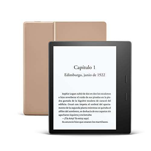 Kindle Oasis, ahora con luz cálida ajustable, resistente al agua, 32 GB, wifi, dorado o grafito