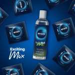MY.SIZE Mix: 28 condones en 4 interesantes variaciones: condones con sabor, de colores, acanalados y clásicos, talla 4, 57 mm