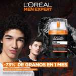 3 x L'Oréal Paris Men Expert Crema Cuidado Diario Anti-Granos Pure Carbon, Reduce Imperfecciones, Hidrata y Matifica [Unidad 3'04€]