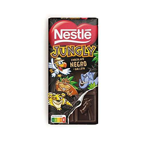 Nestle Jungly Tableta de Chocolate Negro, 18 x 125 g