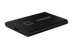 Samsung T7 Touch Portable SSD - 1 TB - USB 3.2 Gen.2 External SSD Metallic Black (MU-PC1T0K/WW)