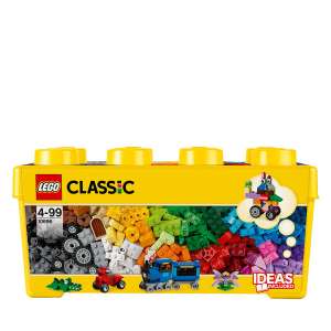 Caja de Ladrillos Mediana LEGO Classic 10696 Base Verde, Coches y Animales de Juguete (484 piezas)