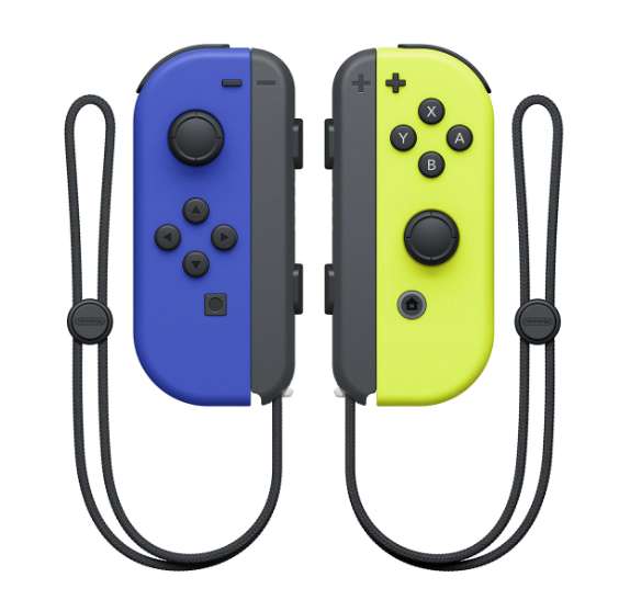 (Iguala Amazon) Mando Joy-Con Azul/Amarillo Neón Nintendo Switch por 63€ (más en descripción) [Recogida en Tienda Gratis]