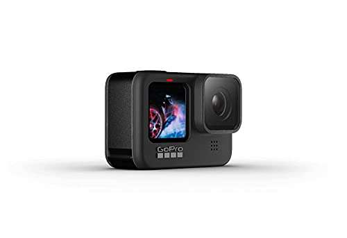 GoPro HERO9 - Cámara impermeable, pantalla LCD frontal y pantalla táctil trasera, vídeo Ultra HD de 5K, fotos de 20 MP
