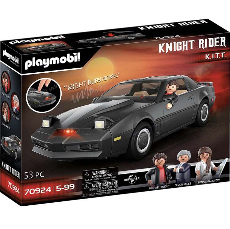 PLAYMOBIL 70924 Knight Rider, El Coche Fantástico, con Luz y Sonido Originales, para Niños y Fans de Knight Rider