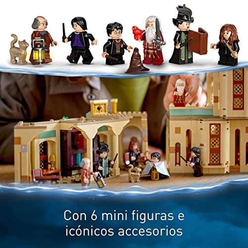 LEGO 76402 Harry Potter Hogwarts: Despacho de Dumbledore, Castillo de Juguete, Sombrero Seleccionador y 6 Mini Figuras