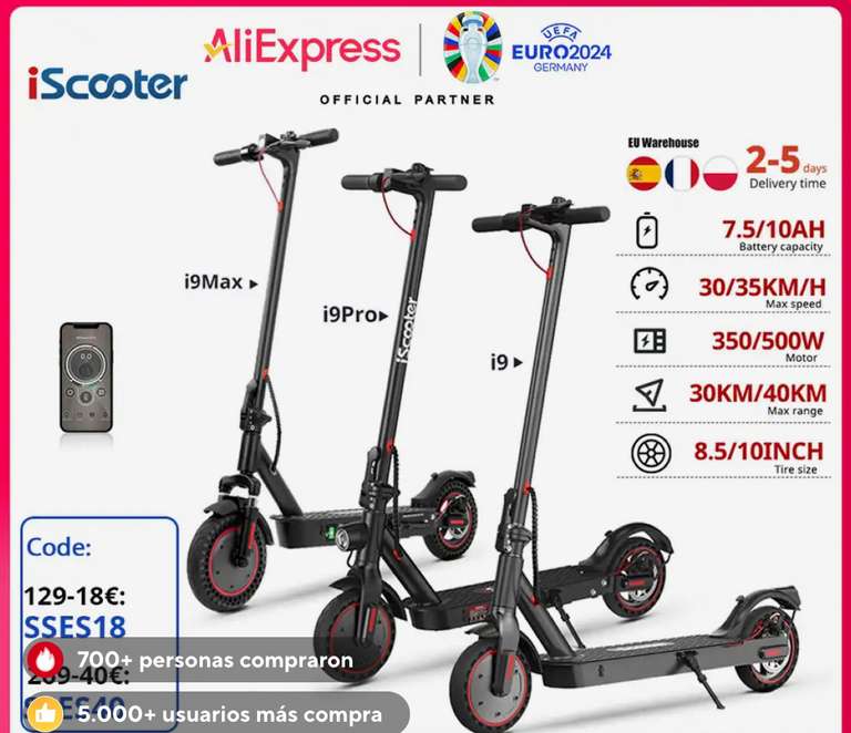Patinete electrico iScooter