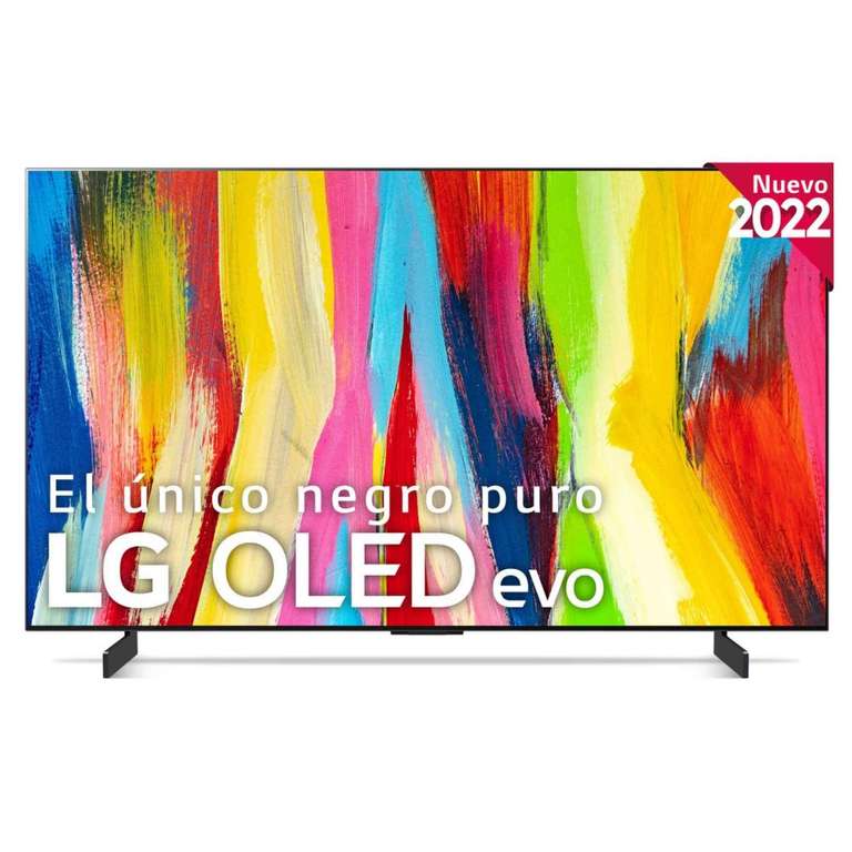 LG OLED42C24LA - Smart TV webOS22 42" 4K OLED evo, Procesador Inteligente 4K a9 Gen 5 IA, HDR, HDR Dolby Vision y Dolby Atmos, para Gaming