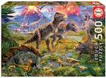 Educa - Encuentro de Dinosaurios Puzzle, 500 Piezas, Multicolor
