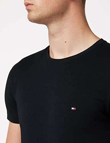 Tommy Hilfiger Cotton Cn tee SS Icon Camiseta para Hombre- Tallas S,M,XL
