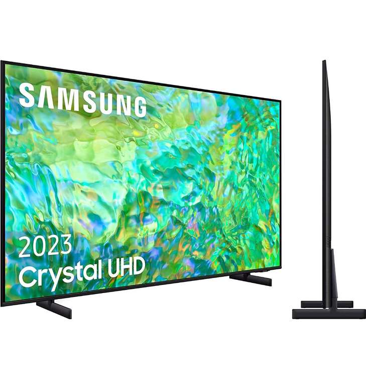 SAMSUNG TV Crystal UHD 2023 55CU8000 - Smart TV de 55", Procesador Crystal UHD, Q-Symphony, Gaming Hub (2023)