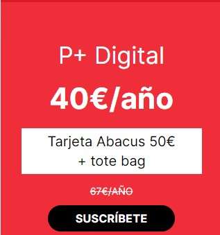 Suscripción al periódico digital x 40 € y tarjeta regalo de 50 € en Abacus