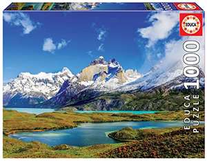 Educa - Puzzle de 1000 Piezas para Adultos | Torres Paine, Patagonia. Incluye Pegamento Fix Puzzle