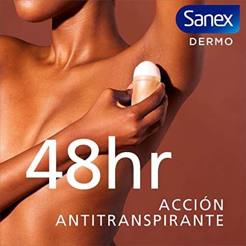 18 desodorantes Sanex Dermo Sensitive Roll-On, 6 Ud x 50ml, Anti-transpirante, hasta 48H de Protección, Suave con la Piel Sensible. 0'99€/ud