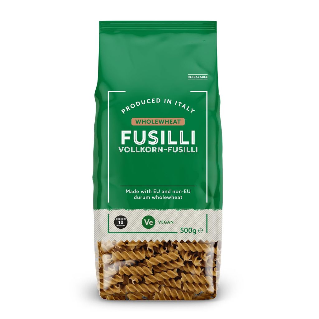 PASTA Fusilli Integral, 500g PRODUCTO ITALIANO