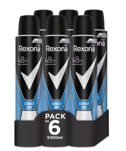 Rexona Desodorante Cobalt Dry 200ml - Pack de 6 [PRECIO PRIMERA COMPRA 5,38€]