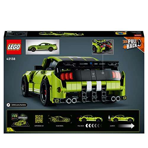 LEGO Technic Ford Mustang Shelby GT500, Maqueta de Coche de Juguete con App de Realidad Aumentada
