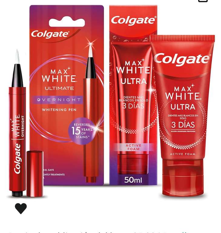 Colgate Max White Ultra Active Foam Pasta Dientes Blanqueadora 50